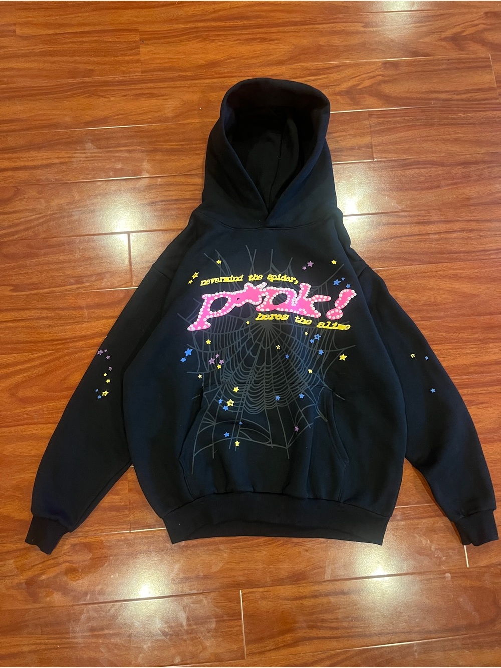 Sp5der Hoodie Black Size Large